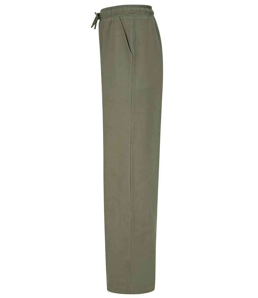 SF Clothing Ladies Sustainable Fashion Wide Leg Joggers | Khaki Trousers - Lancashire Teamwear