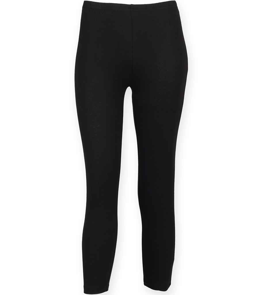 SF Clothing Ladies 3/4 Leggings Black