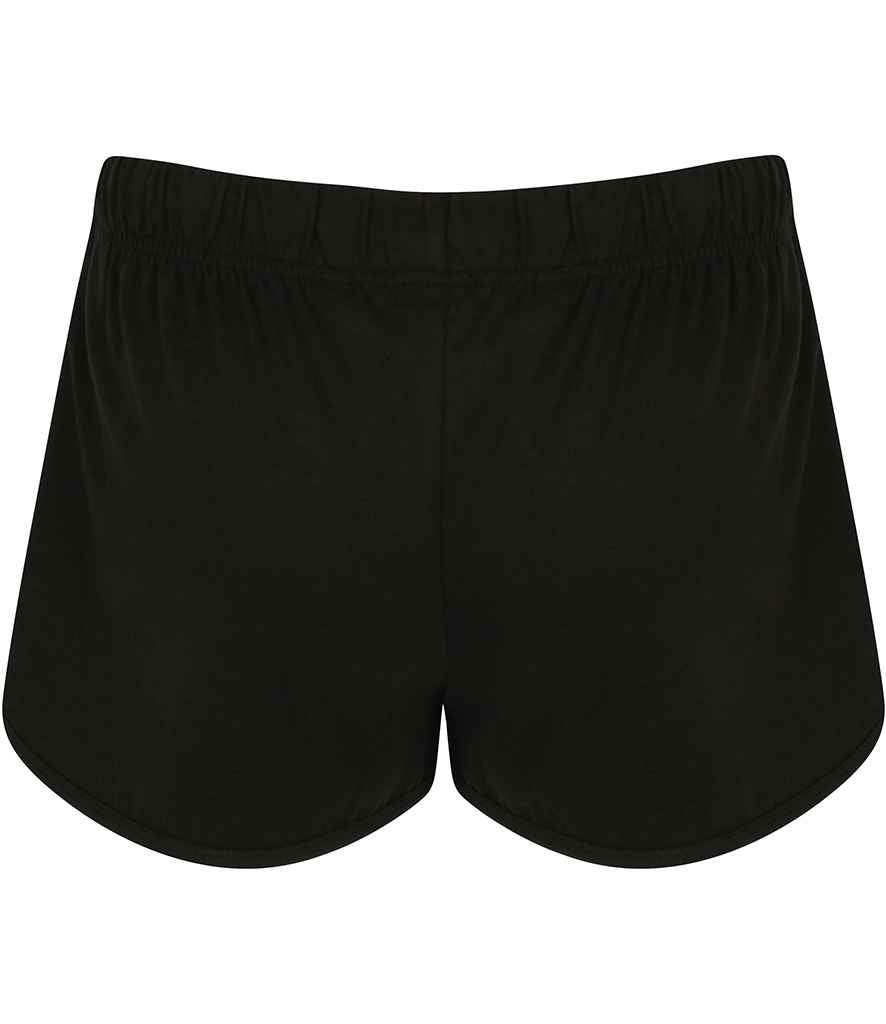 SF Clothing Ladies Retro Shorts | Black/Black - Lancashire Teamwear
