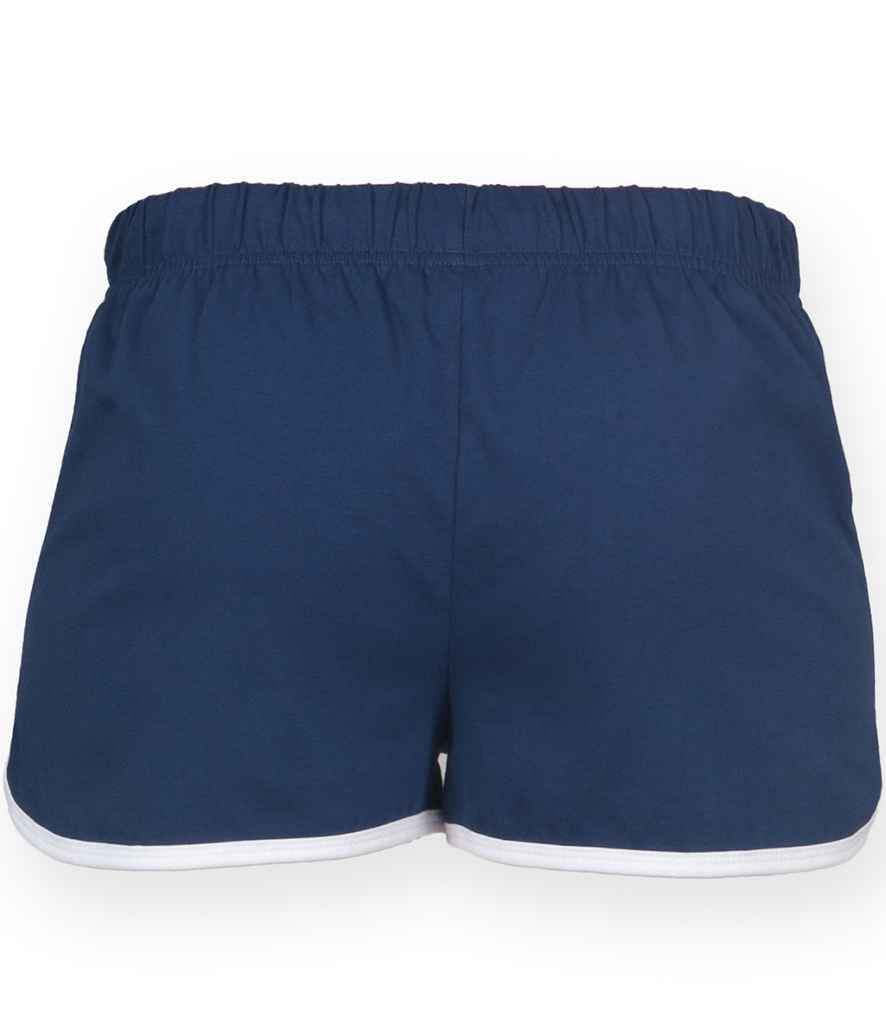 SF Clothing Ladies Retro Shorts | Navy/White - Lancashire Teamwear