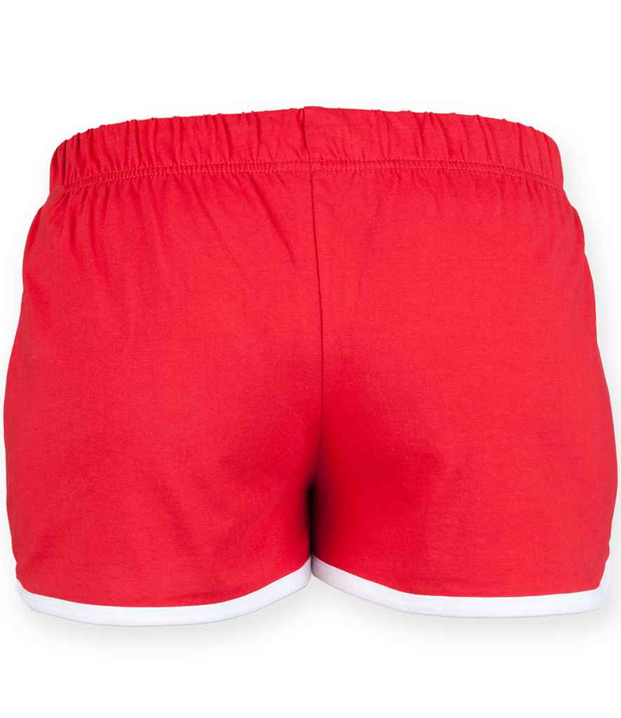 SF Clothing Ladies Retro Shorts | Red/White - Lancashire Teamwear