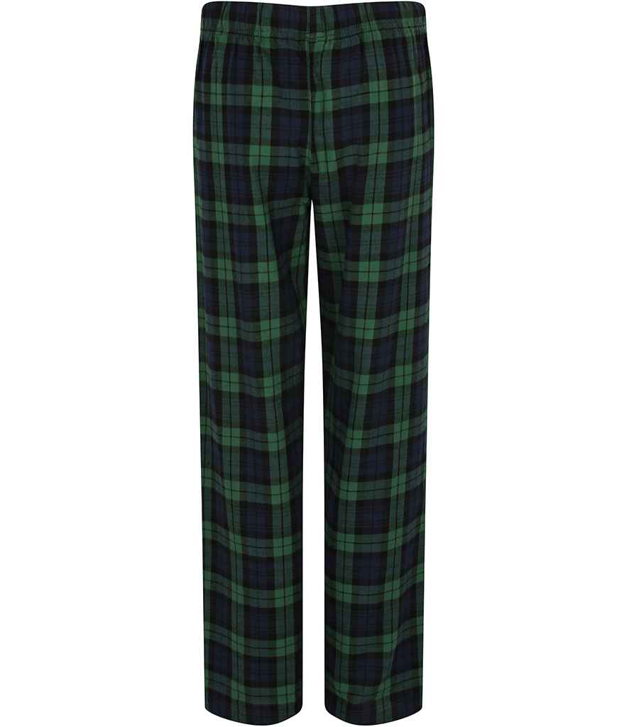 SF Clothing Ladies Tartan Lounge Pants | Navy/Green Trousers - Lancashire Teamwear