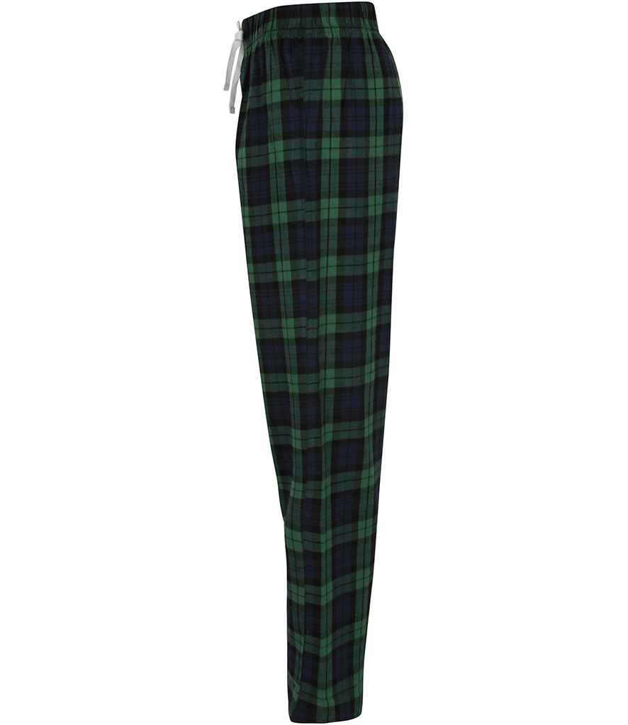 SF Clothing Ladies Tartan Lounge Pants | Navy/Green Trousers - Lancashire Teamwear