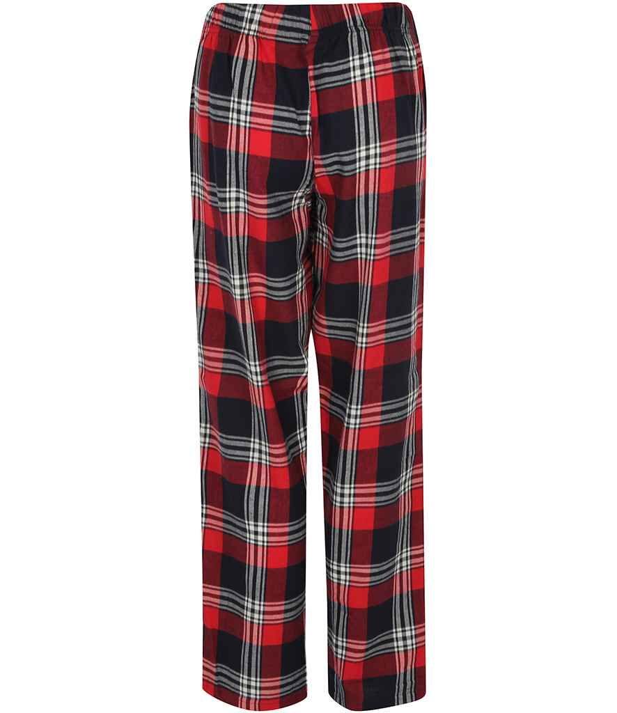 SF Clothing Ladies Tartan Lounge Pants | Red/Navy Trousers - Lancashire Teamwear