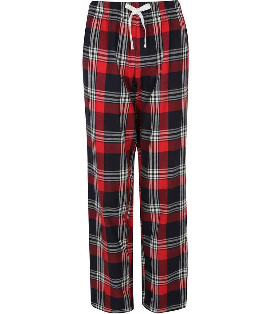SF Clothing Ladies Tartan Lounge Pants | Red/Navy Trousers - Lancashire Teamwear