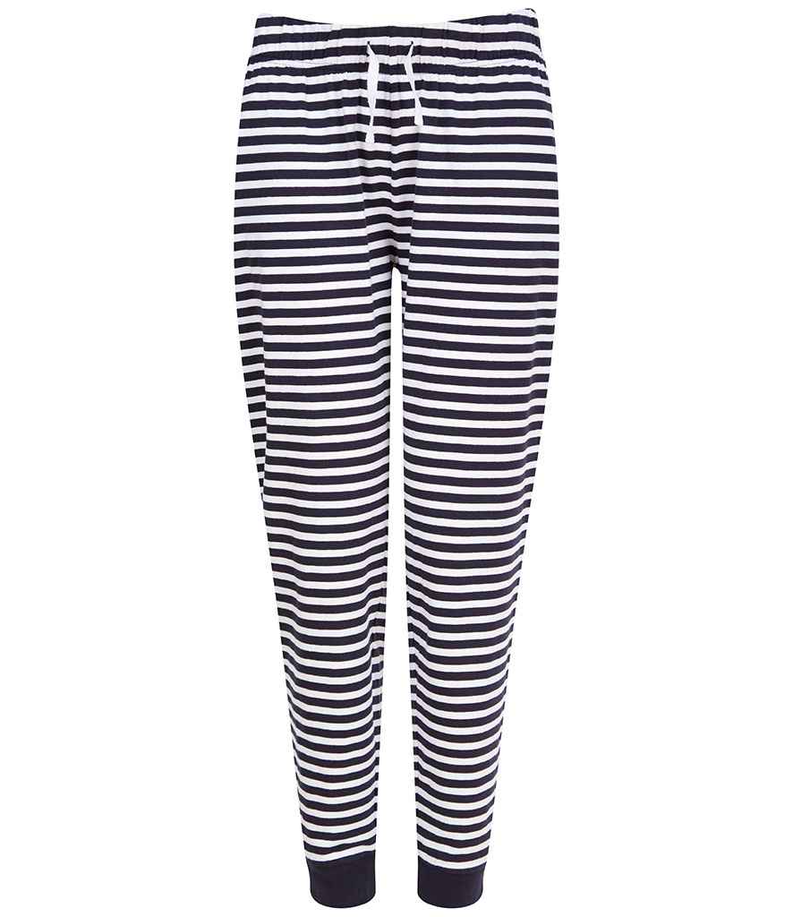 SF Clothing Ladies Lounge Pants | Navy/white stripes Trousers - Lancashire Teamwear