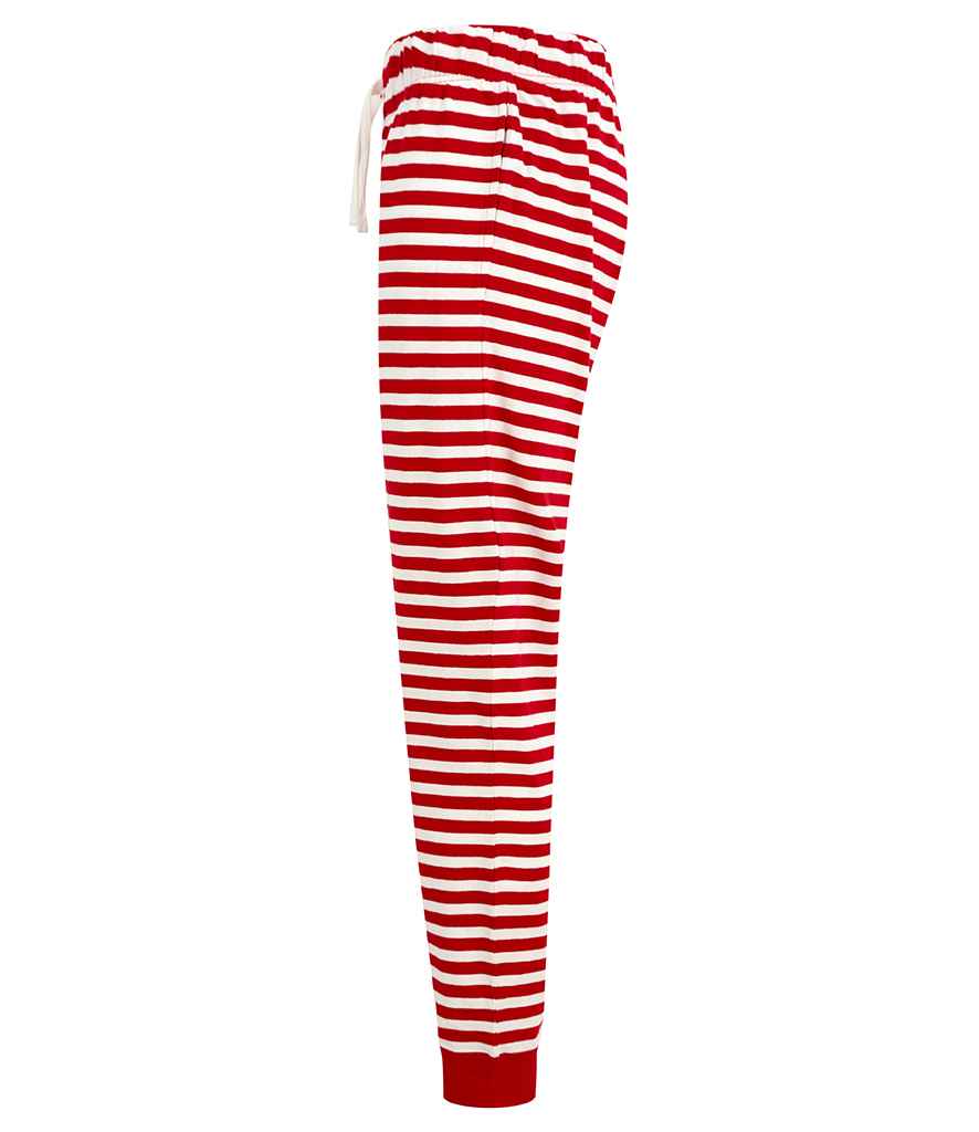 SF Clothing Ladies Lounge Pants | Red/White Stripes Trousers - Lancashire Teamwear