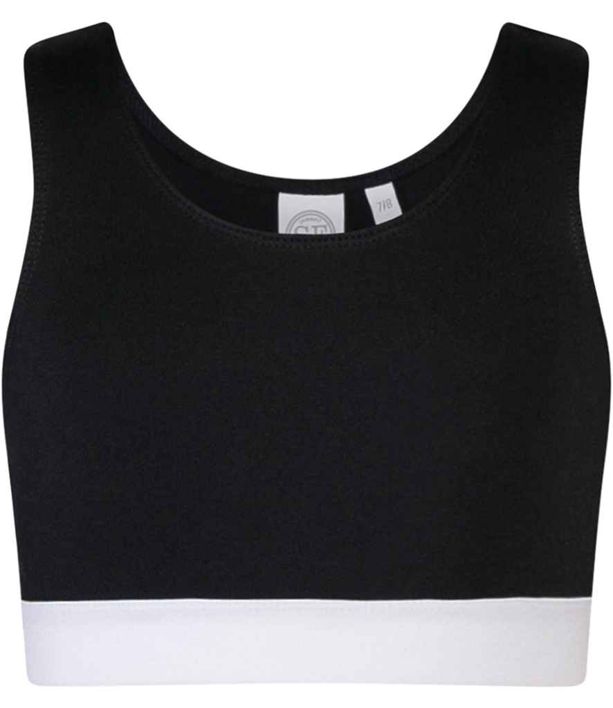 SF Clothing Kids Fashion Crop Top Black/White