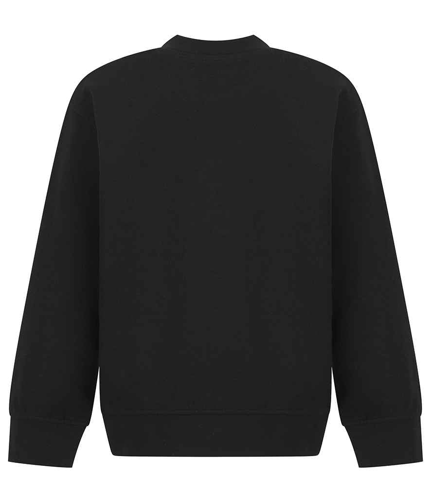 SF Clothing Kids Sustainable Fashion Curved Hem Sweatshirt | Black - Lancashire Teamwear