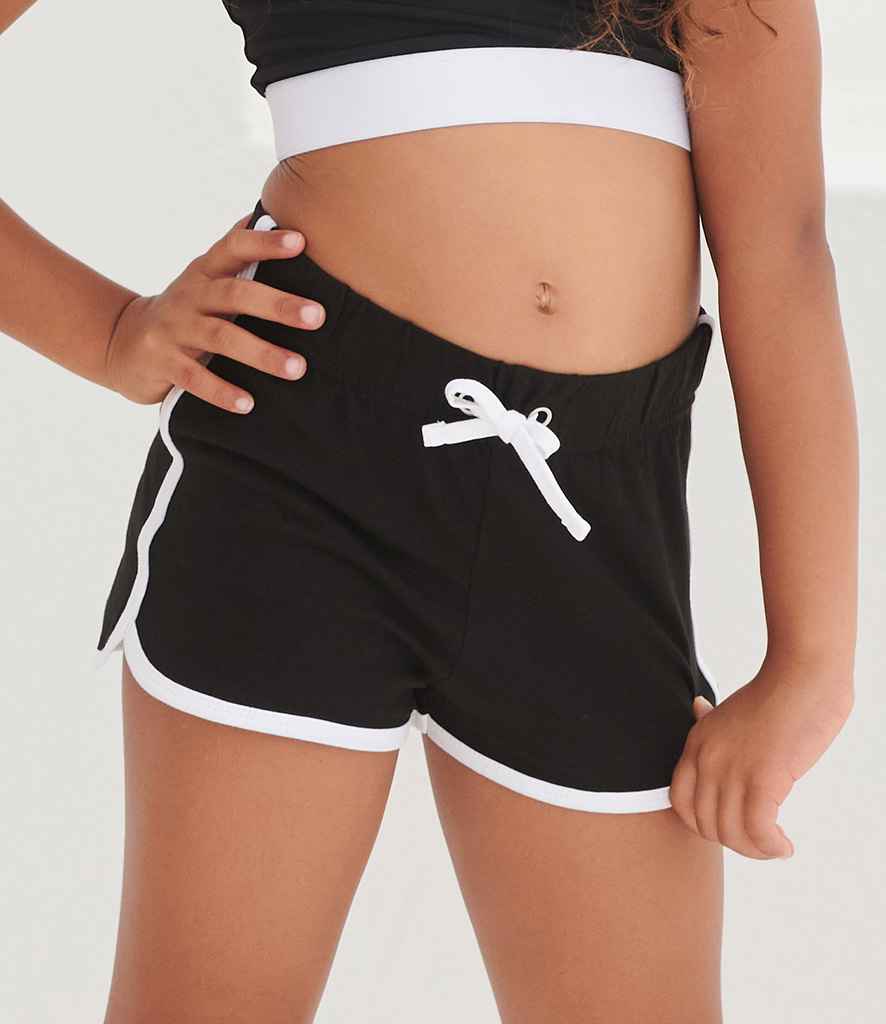 SF Clothing Kids Retro Shorts | Black/White - Lancashire Teamwear