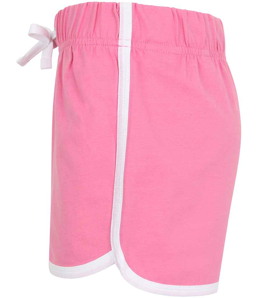 SF Clothing Kids Retro Shorts | Bright Pink/White - Lancashire Teamwear