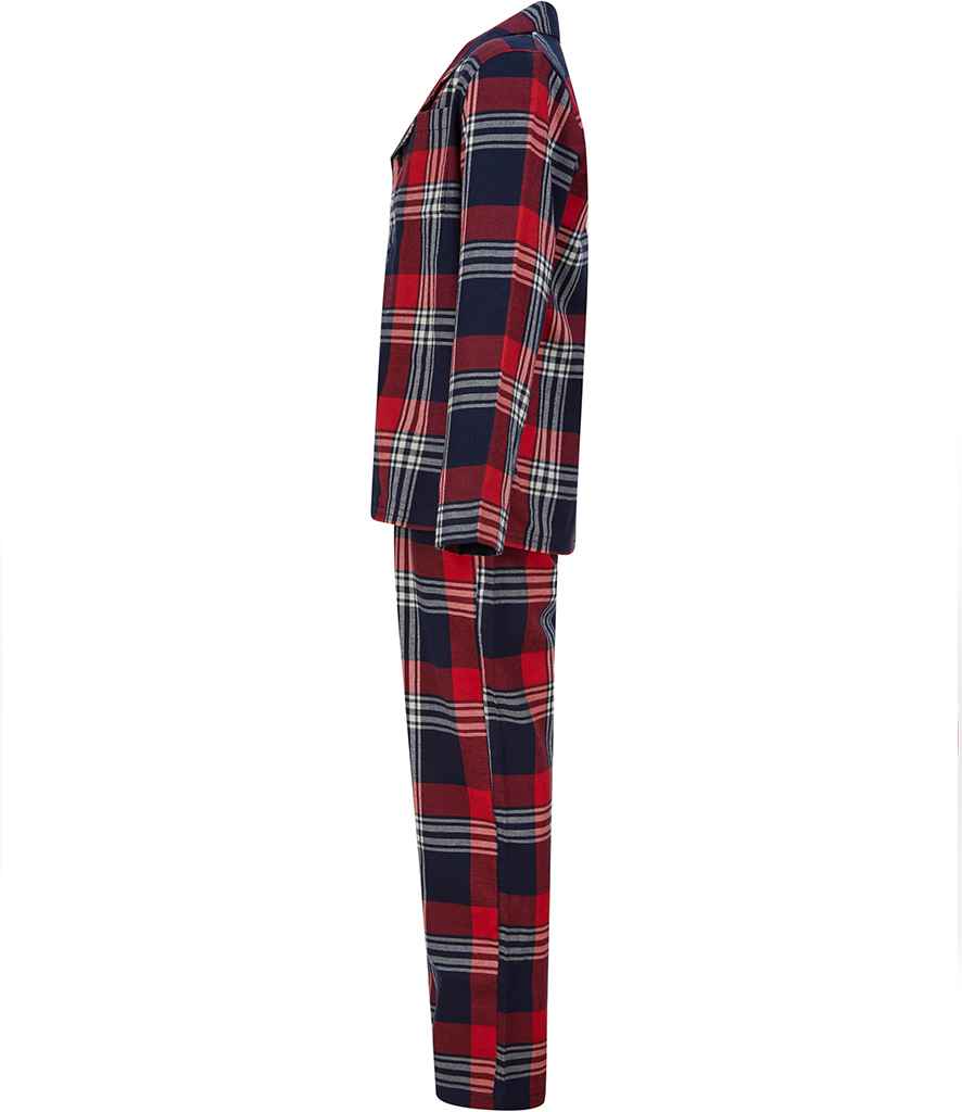 SF Clothing Kids Tartan Lounge Set | Red/Navy Pyjamas - Lancashire Teamwear