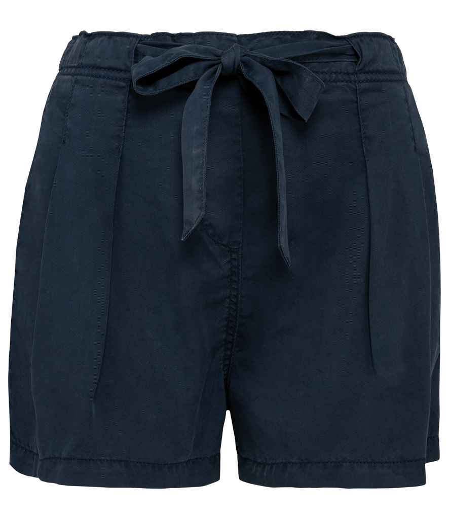 Spasso Ladies TENCEL™ Shorts | Washed Navy - Lancashire Teamwear