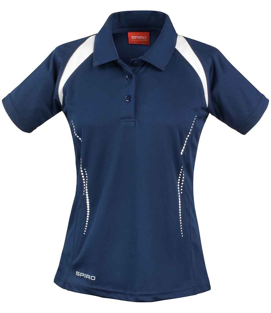 Spiro Ladies Team Spirit Polo Shirt | Navy/White - Lancashire Teamwear