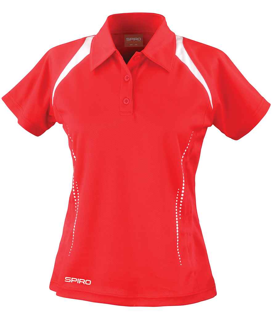 Spiro Ladies Team Spirit Polo Shirt | Red/White - Lancashire Teamwear