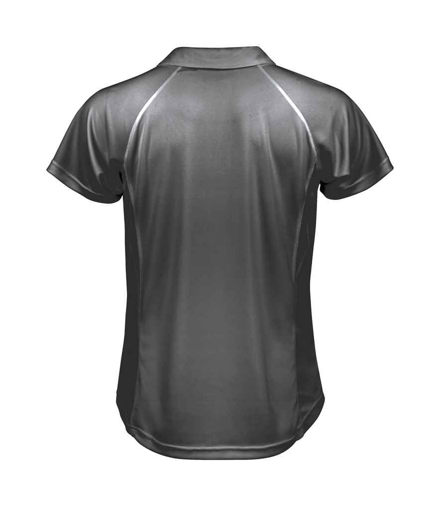 Spiro Team Spirit Polo Shirt | Grey/Lime Green - Lancashire Teamwear
