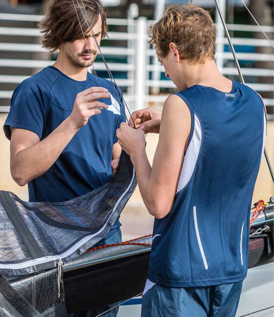 Spiro Dash Training Shirt | Navy/White T-Shirt - Lancashire Teamwear