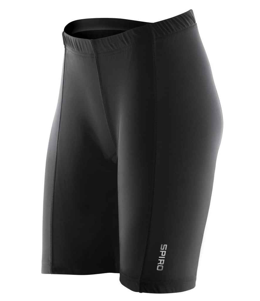 Spiro Ladies Bikewear Padded Shorts | Black - Lancashire Teamwear