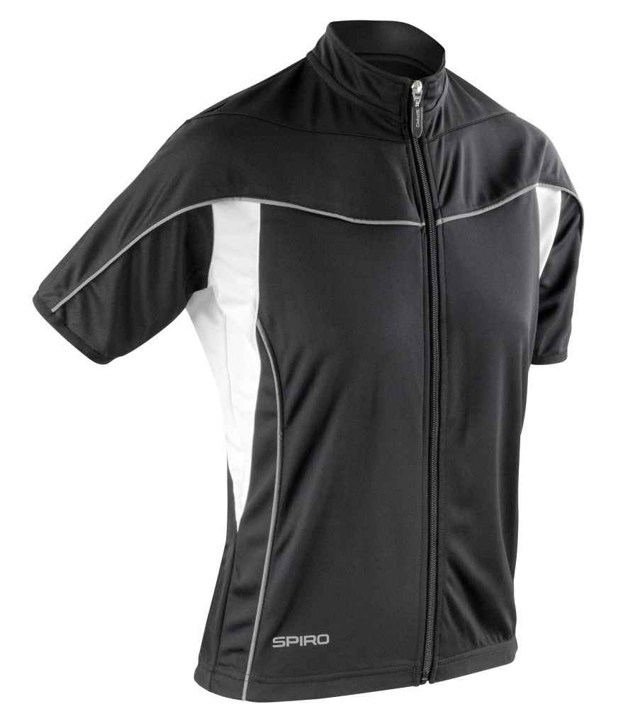 Spiro Ladies Bikewear Top | Black/White Jacket - Lancashire Teamwear