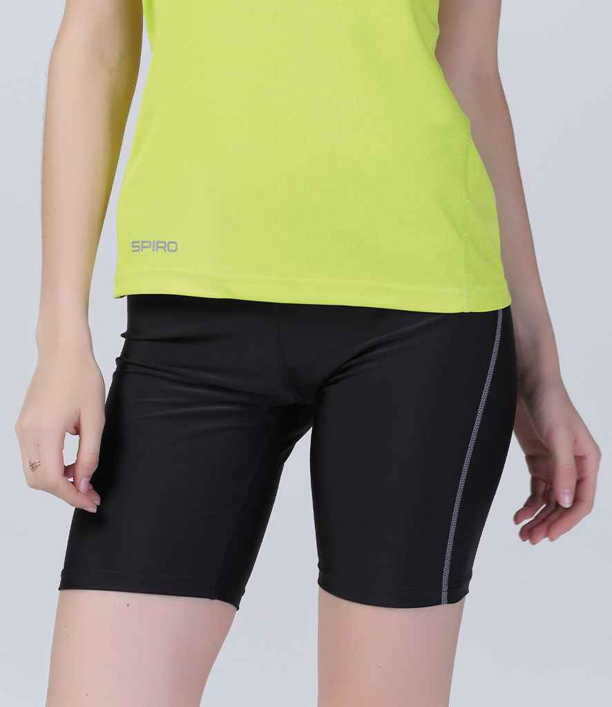 Spiro Ladies Bodyfit Base Layer Shorts | Black - Lancashire Teamwear