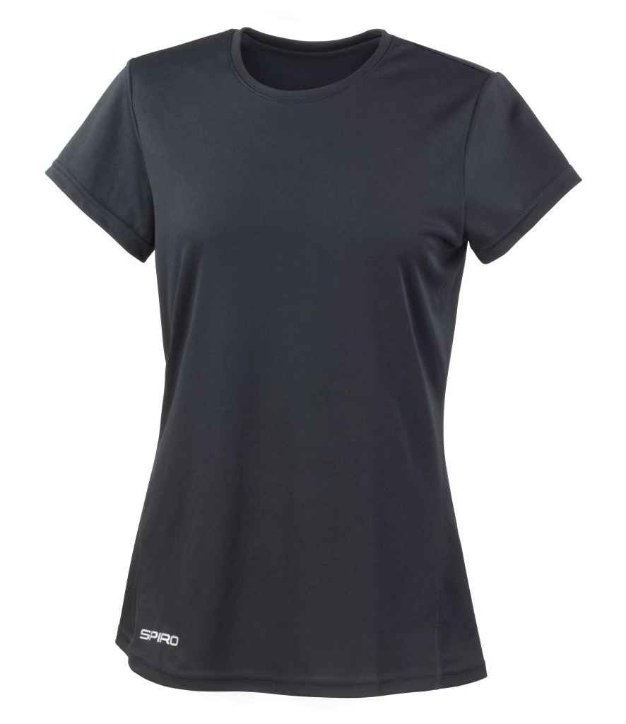 Spiro Ladies Quick Dry Performance T-Shirt Black