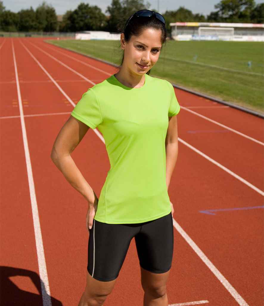 Spiro Ladies Quick Dry Performance T-Shirt | Lime Green - Lancashire Teamwear