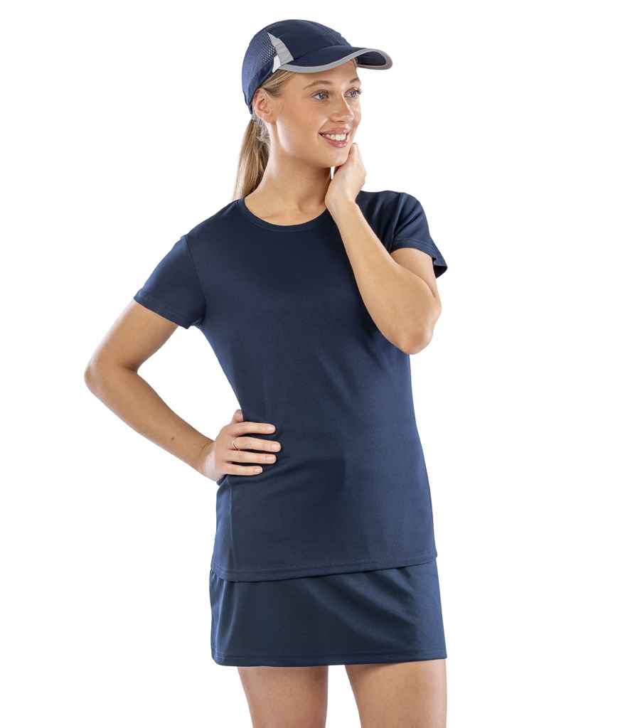 Spiro Ladies Quick Dry Performance T-Shirt | Navy - Lancashire Teamwear