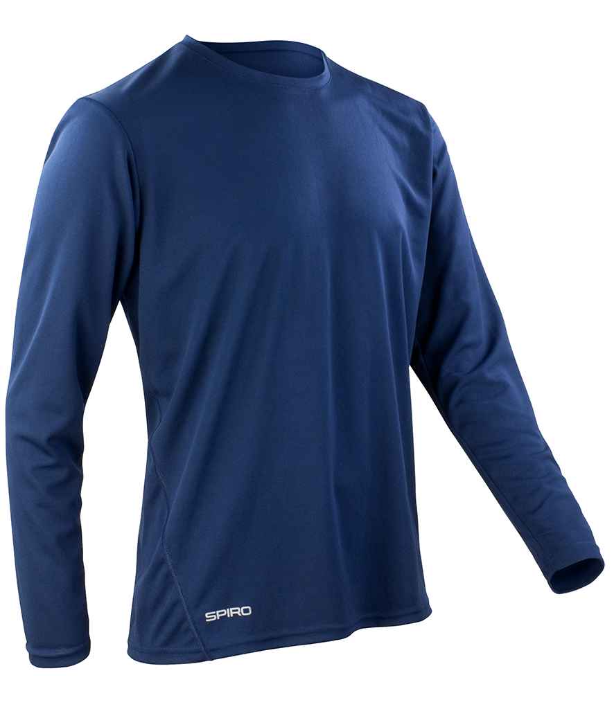 Spiro Performance Long Sleeve T-Shirt | Navy - Lancashire Teamwear