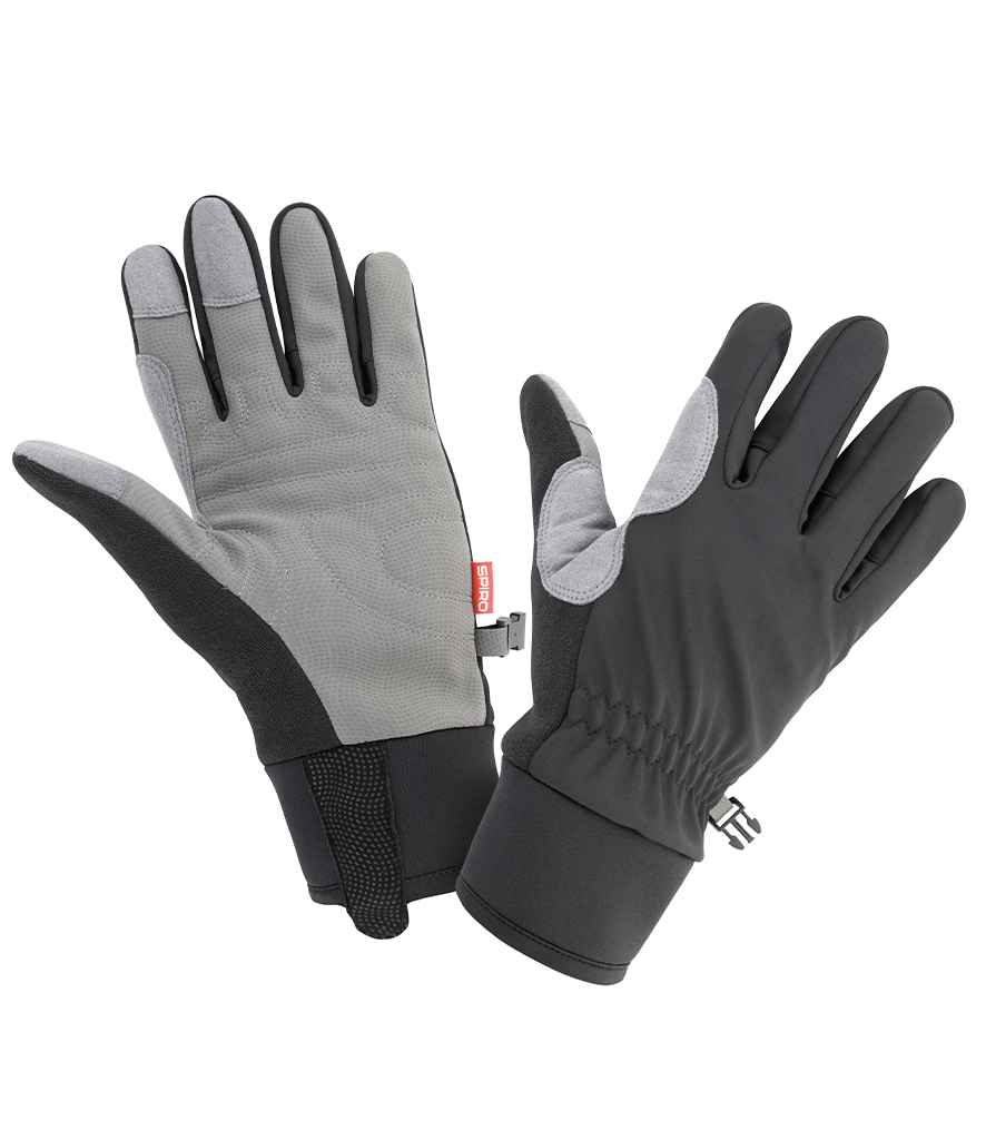 Spiro Long Winter Gloves | Black/Grey - Lancashire Teamwear