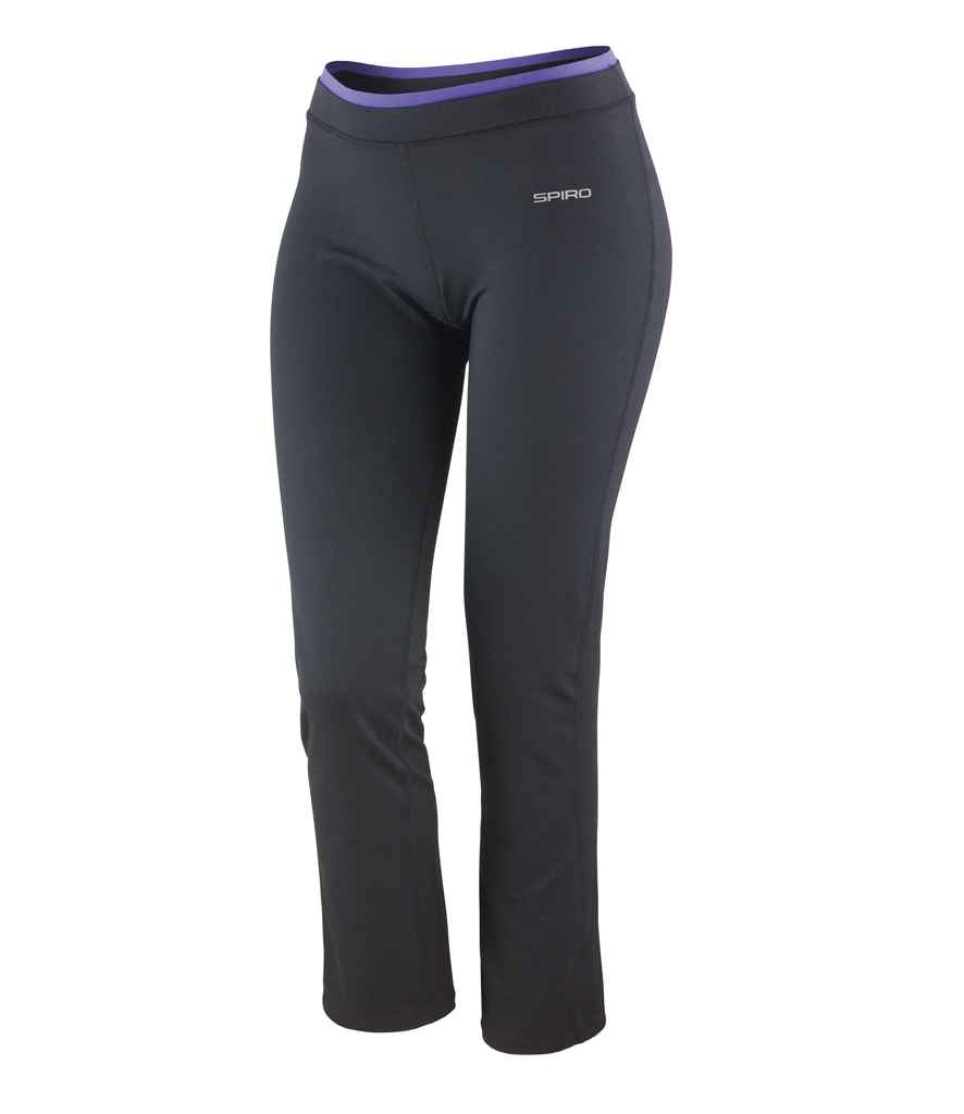 Spiro Ladies Fitness Trousers Black/Lavender