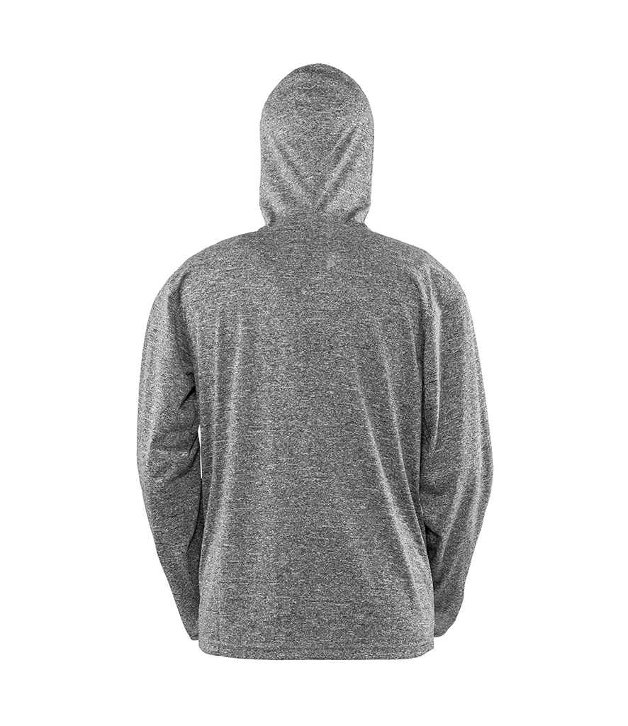 Spiro Hooded T-Shirt Jacket | Marl Grey - Lancashire Teamwear