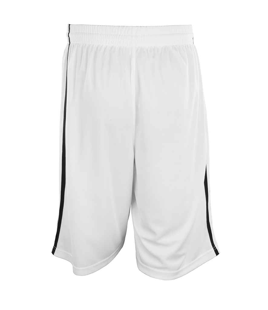 Spiro Basketball Shorts | White/Black - Lancashire Teamwear