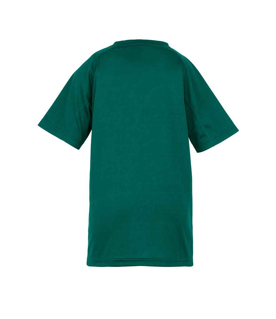 Spiro Kids Impact Performance Aircool T-Shirt | Bottle Green - Lancashire Teamwear