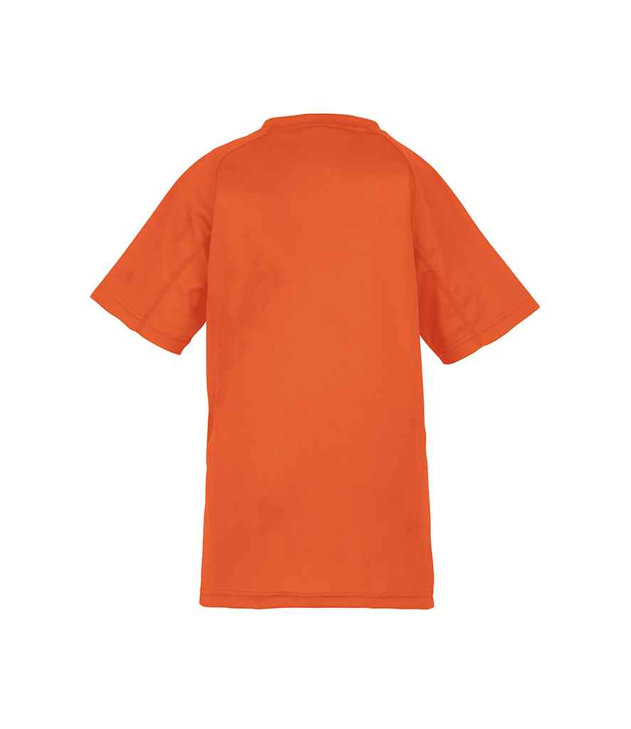 Spiro Kids Impact Performance Aircool T-Shirt | Flo Orange - Lancashire Teamwear