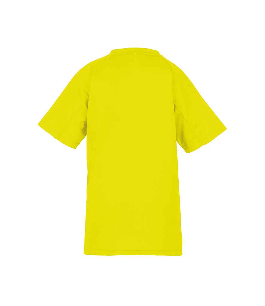 Spiro Kids Impact Performance Aircool T-Shirt | Flo Yellow - Lancashire Teamwear