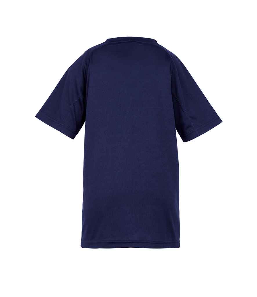 Spiro Kids Impact Performance Aircool T-Shirt | Navy - Lancashire Teamwear