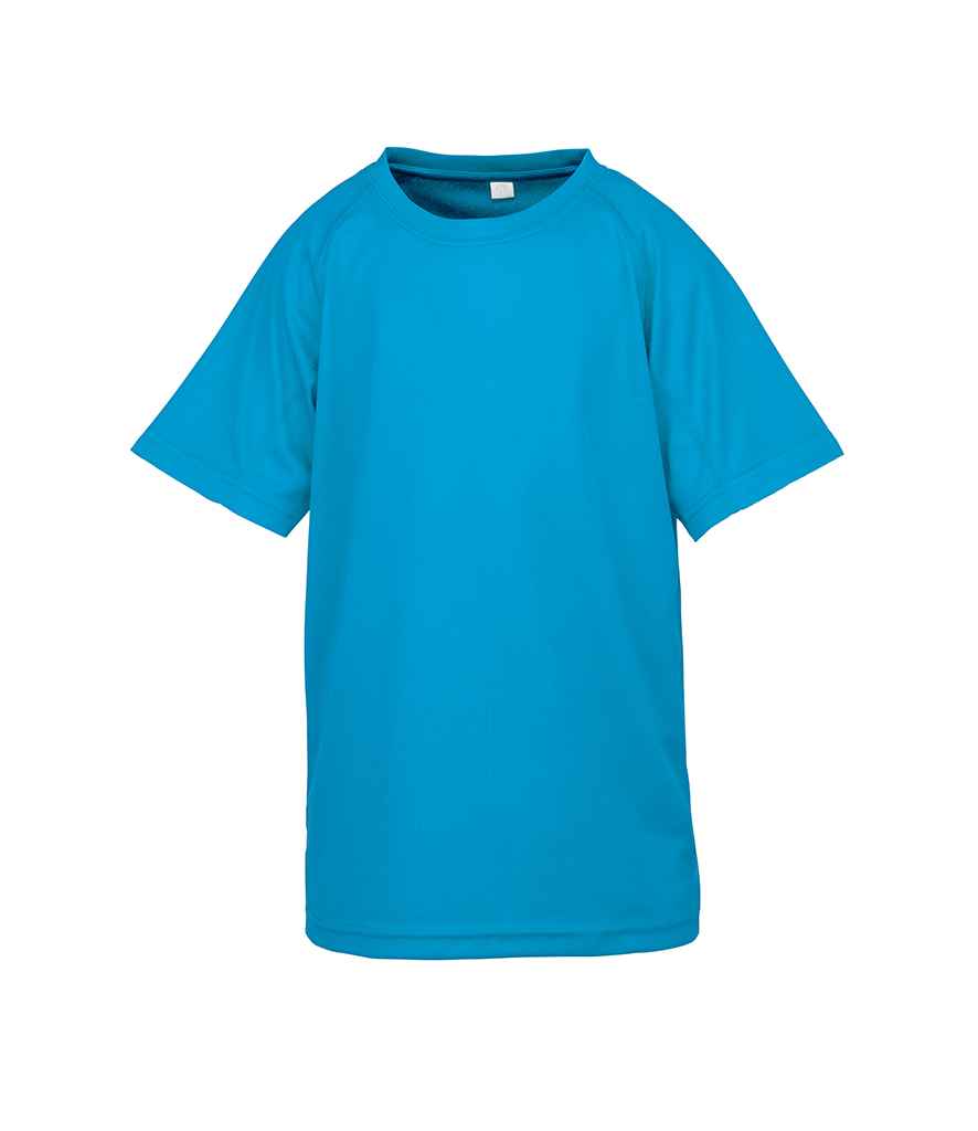 Spiro Kids Impact Performance Aircool T-Shirt | Ocean Blue - Lancashire Teamwear