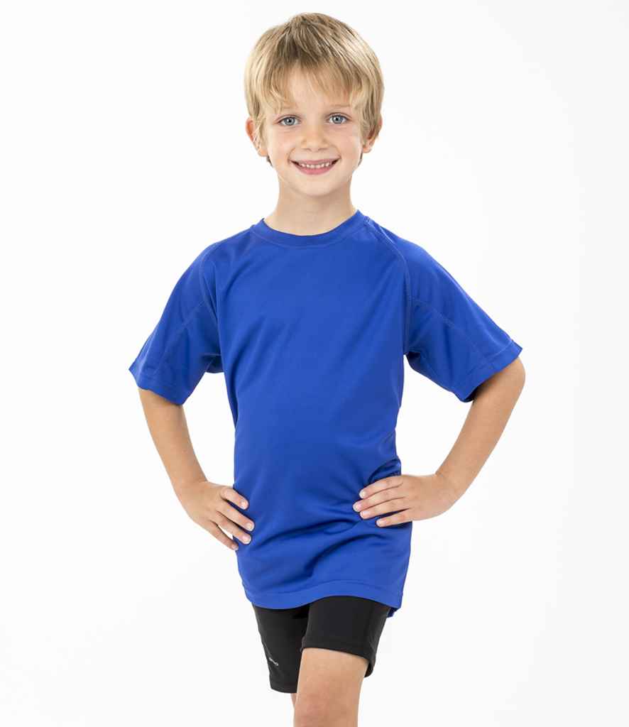 Spiro Kids Impact Performance Aircool T-Shirt | Royal Blue - Lancashire Teamwear