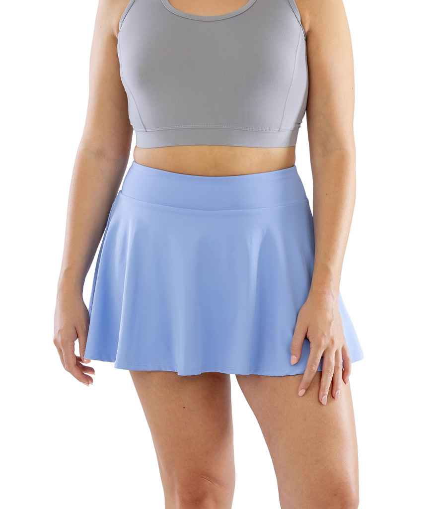 Spiro Ladies Recycled Fitness Skort | Dusky Blue Skirt - Lancashire Teamwear