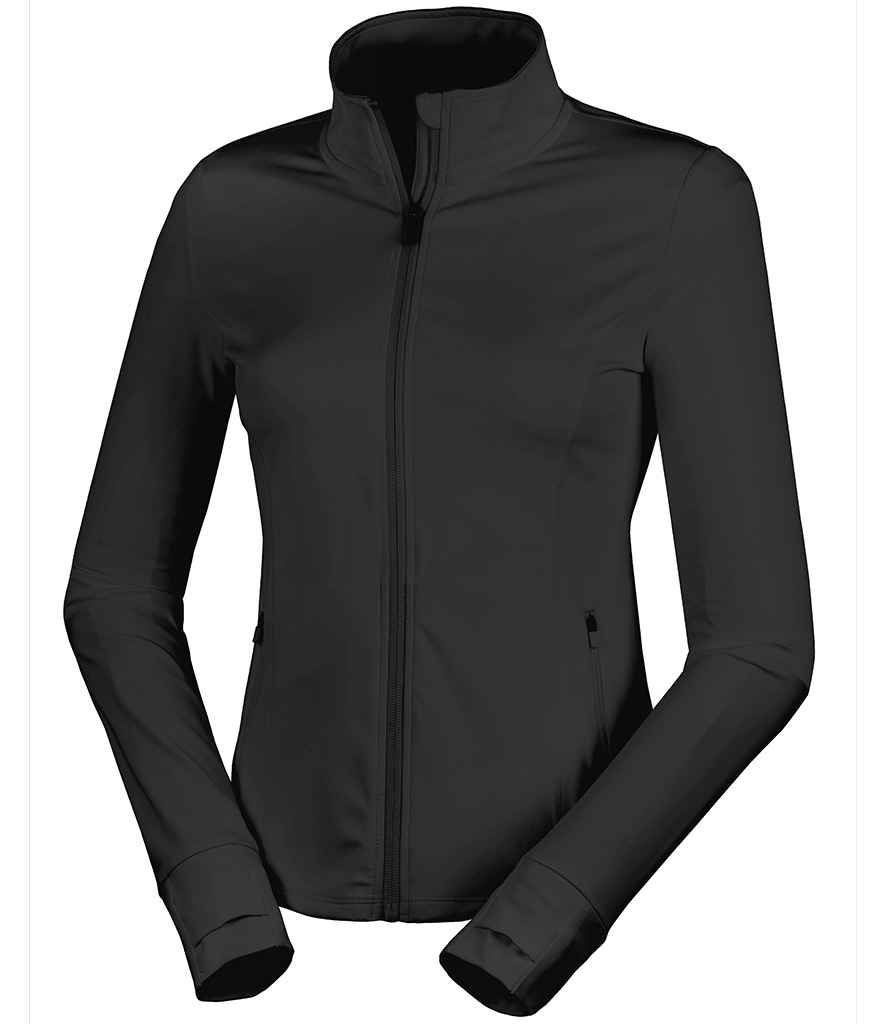 Spiro Ladies Recycled Fitness Jacket | Black - Lancashire Teamwear