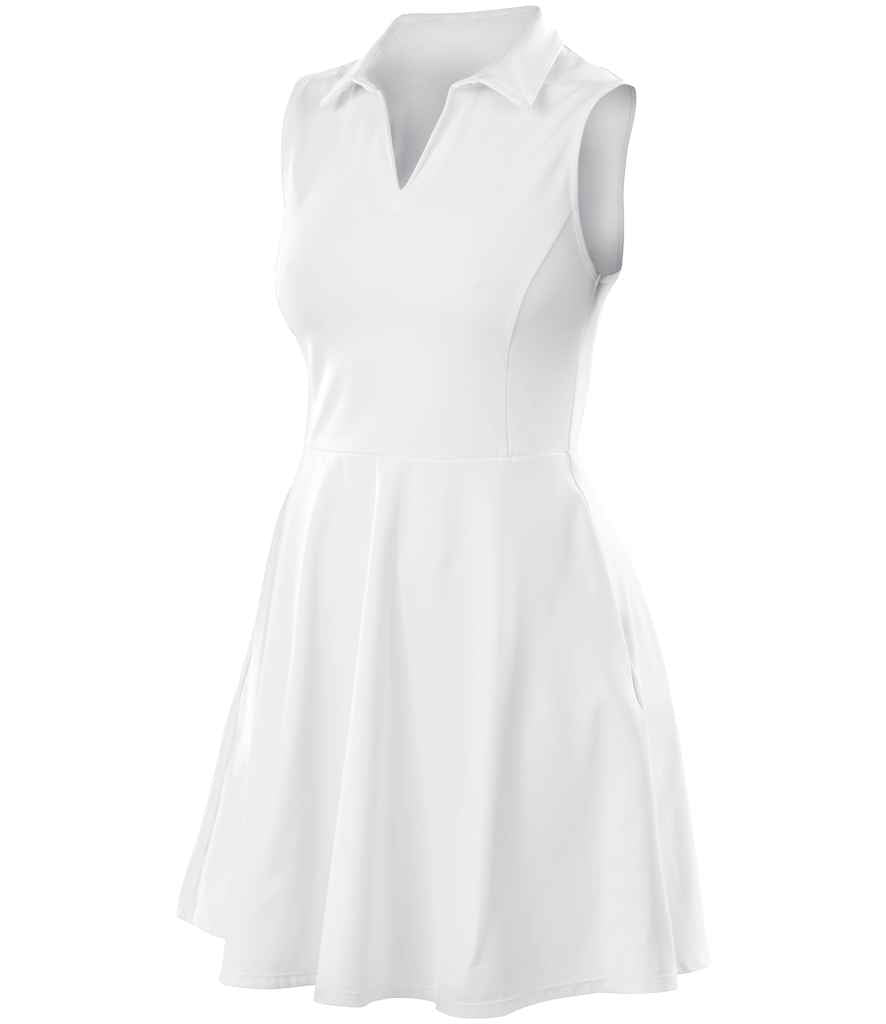 Spiro Ladies Recycled Fitness Dress | White - Lancashire Teamwear