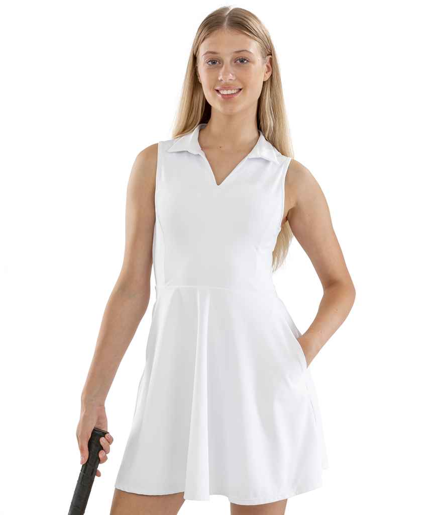 Spiro Ladies Recycled Fitness Dress | White - Lancashire Teamwear