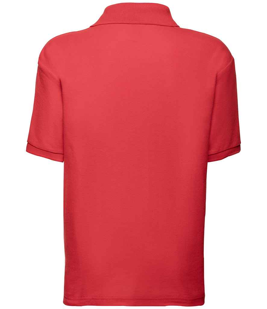 Fruit of the Loom Kids Poly/Cotton Piqué Polo Shirt | Red - Lancashire Teamwear