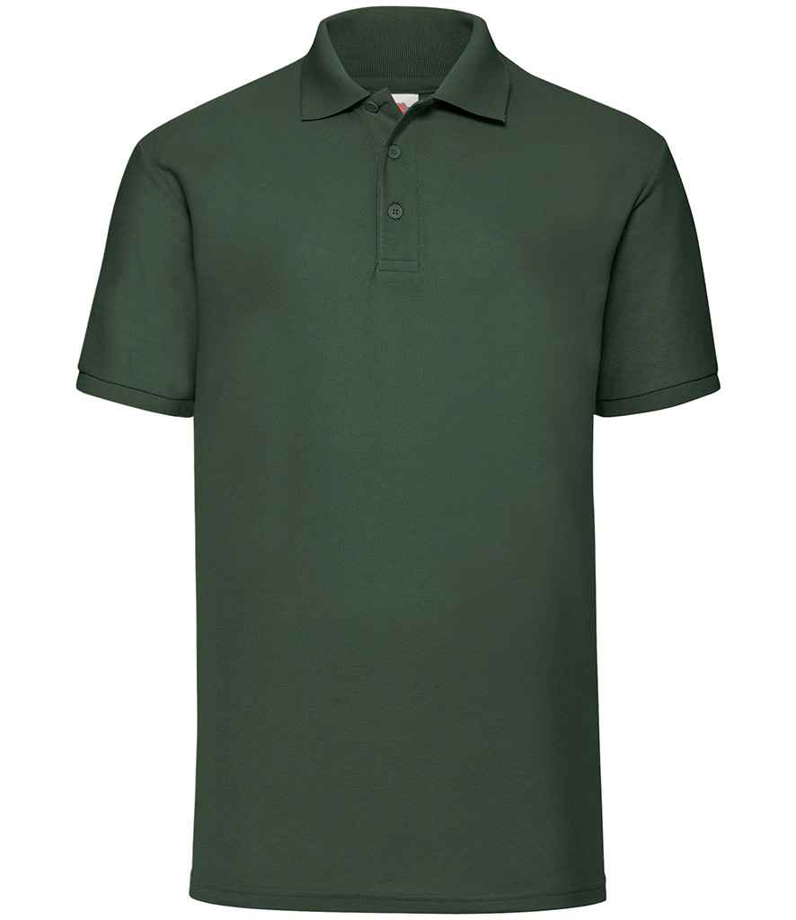 Fruit of the Loom Poly/Cotton Piqué Polo Shirt | Bottle Green Bottle Green
