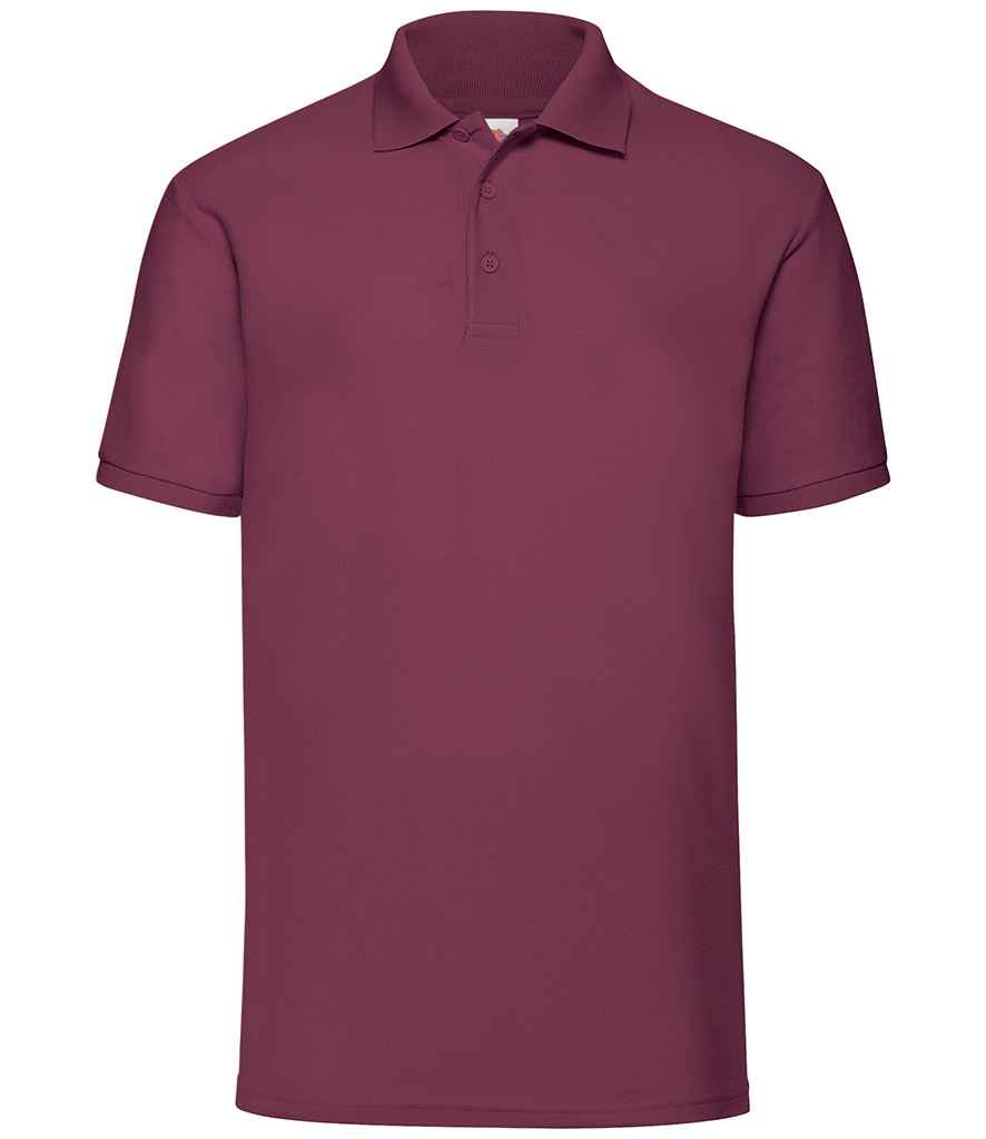 Fruit of the Loom Poly/Cotton Piqué Polo Shirt | Burgundy Burgundy