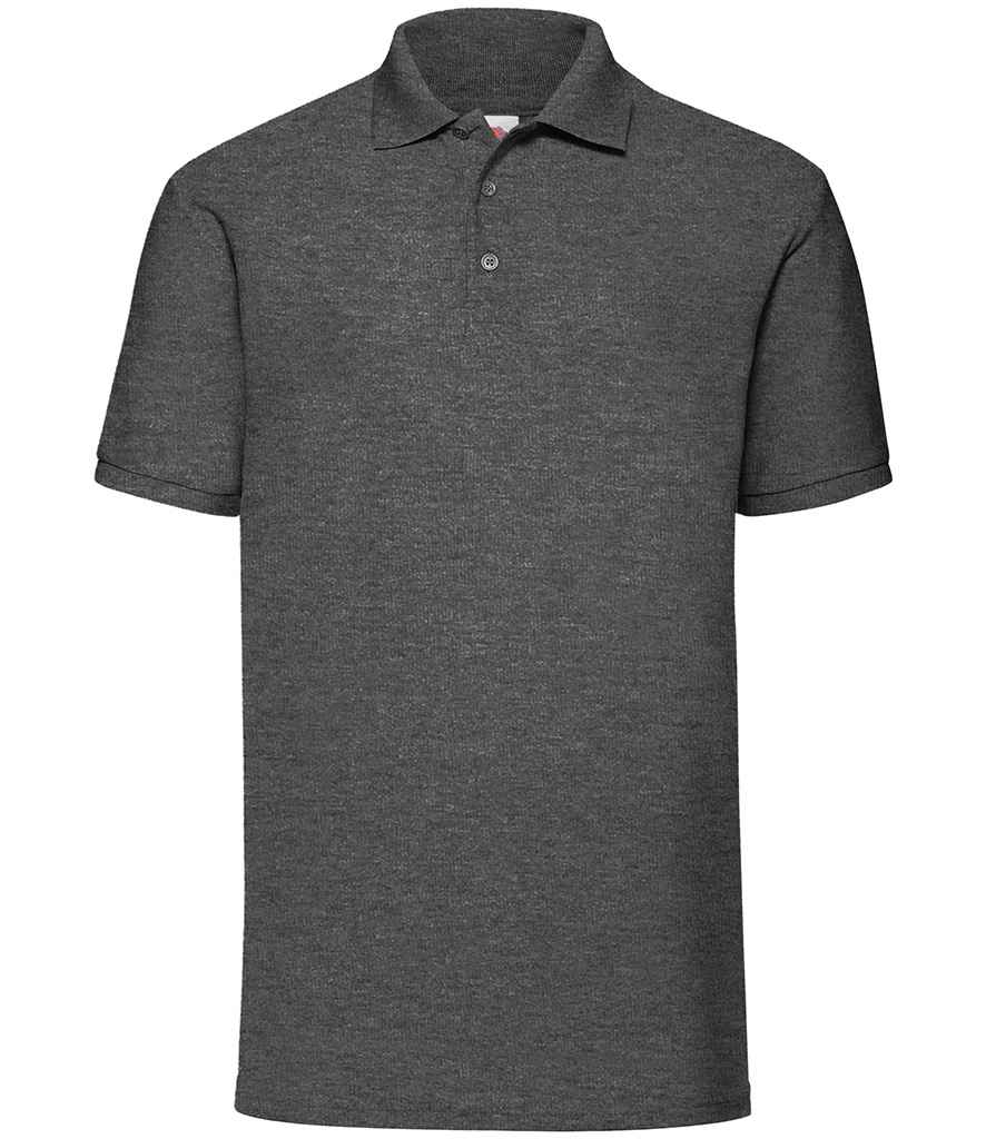 Fruit of the Loom Poly/Cotton Piqué Polo Shirt | Dark Heather Dark Heather
