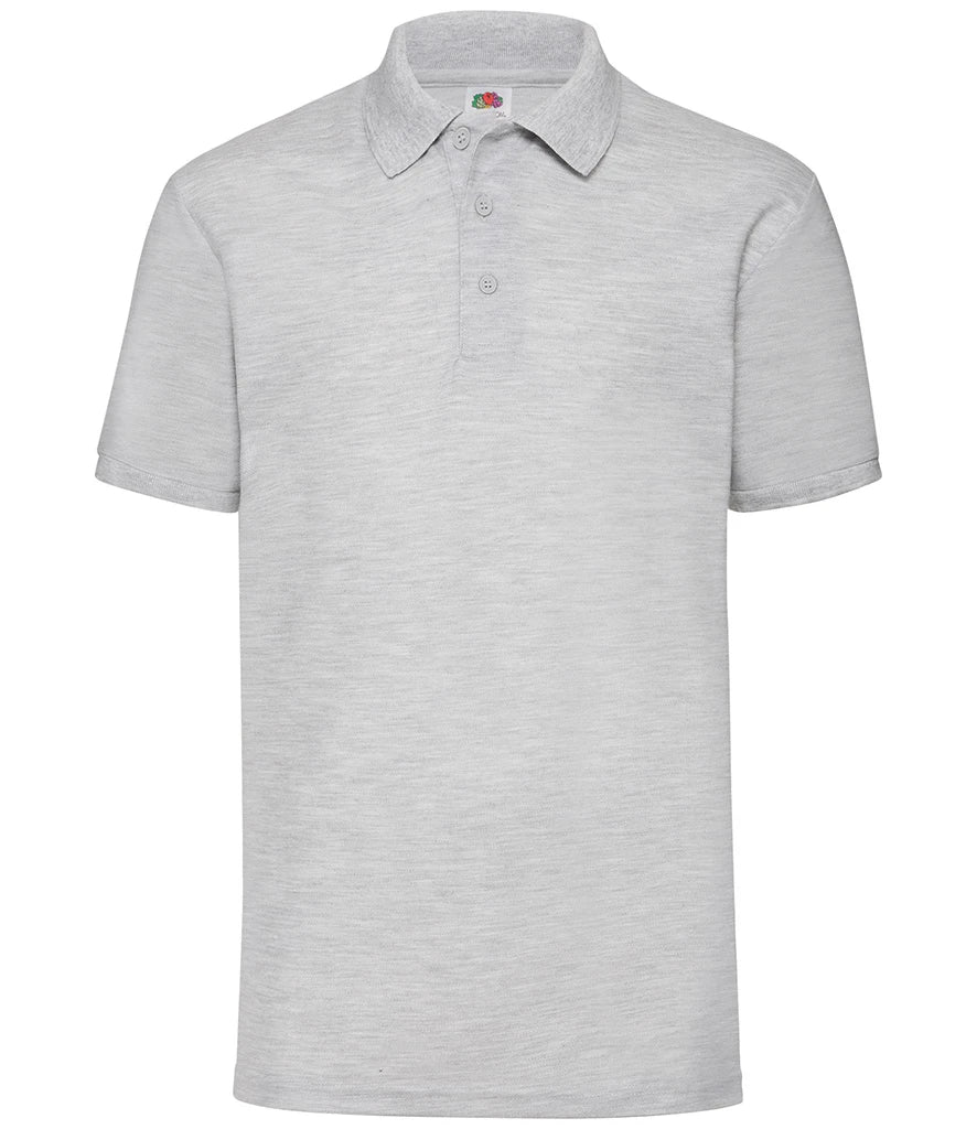 Woodlands Animal Sanctuary Fruit of the Loom Volunteer Polo Shirt in Heather Grey