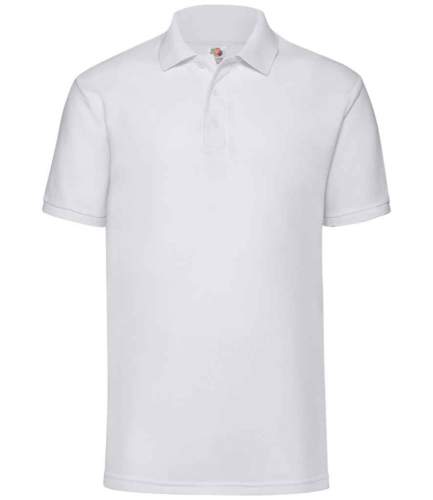 Fruit of the Loom Poly/Cotton Piqué Polo Shirt | White White