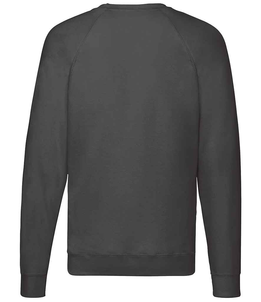 Fruit of the Loom Lightweight Raglan Sweatshirt | Light Graphite - Lancashire Teamwear
