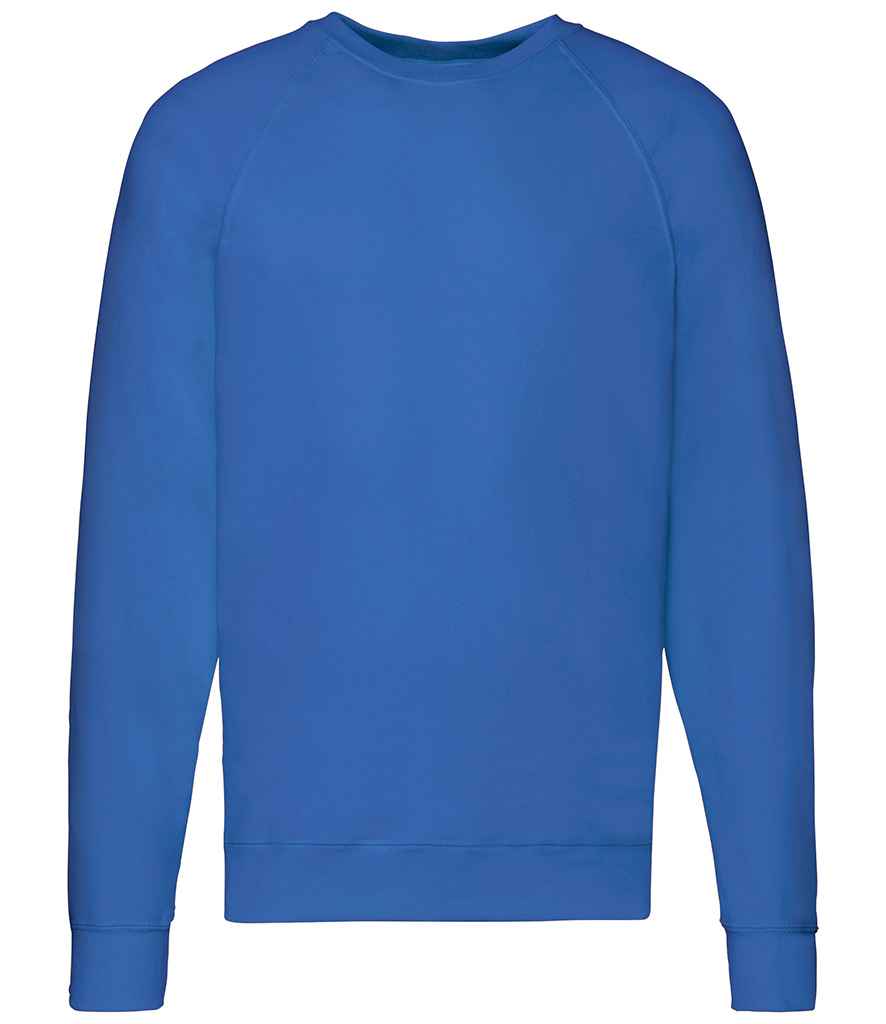 Fruit of the Loom Lightweight Raglan Sweatshirt | Royal Blue - Lancashire Teamwear